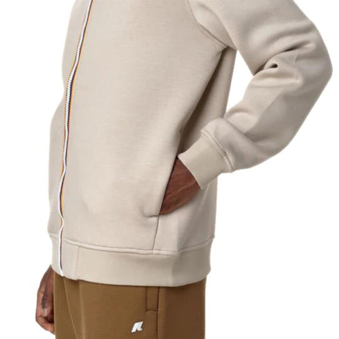 K - Way Felpa con zip Felpa Uomo Rainer Spacer Beige - Francavilla Moda